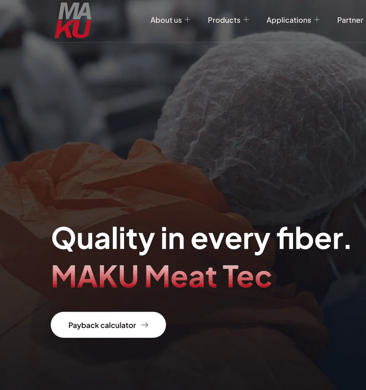 MAKU Meat Tec: Relaunch · 3 Sprachen