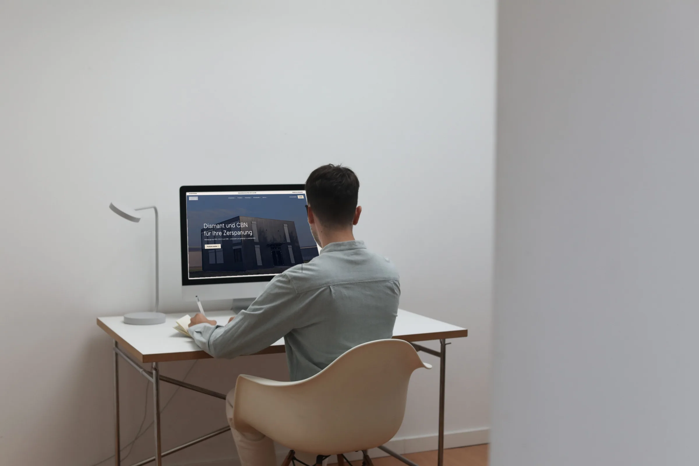Projekt für einen Werkzeughersteller, am Arbeitsplatz